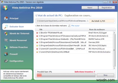 Vista Antivirus 2010 निकालें - इस स्पाइवेयर के लिए निष्कासन निर्देश