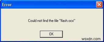 Flash.ocx त्रुटि को कैसे ठीक करें - फ़्लैश प्लेयर को अनइंस्टॉल करें 