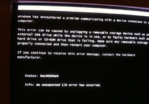 0xc00000e9 काली स्क्रीन त्रुटि