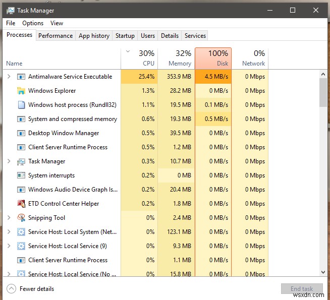 Windows Defender 100% डिस्क उपयोग मरम्मत ट्यूटोरियल