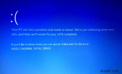 Windows 10 में VIDEO DXGKRNL FATAL ERROR को कैसे ठीक करें