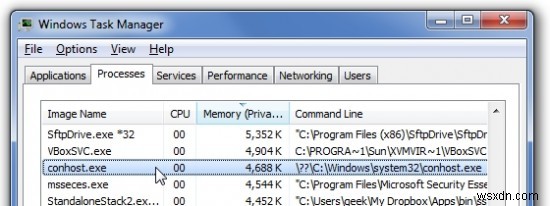 ConHost.exe त्रुटि सुधार - यह फ़ाइल क्या है और इसे कैसे ठीक करें? 