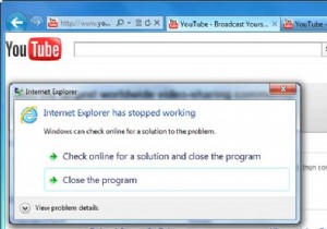 Internet Explorer 9 क्रैश ट्यूटोरियल ठीक करें