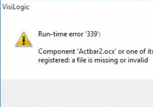 रनटाइम त्रुटि 339:संपूर्ण मरम्मत ट्यूटोरियल