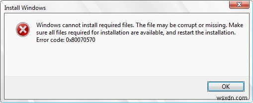 Windows 7 अपग्रेड के दौरान 0x80070570 त्रुटि को कैसे ठीक करें