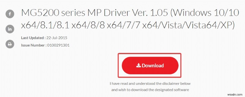 Windows 10 पर कैनन MP110 प्रिंटर ड्राइवर डाउनलोड और इंस्टॉल करें - PCASTA