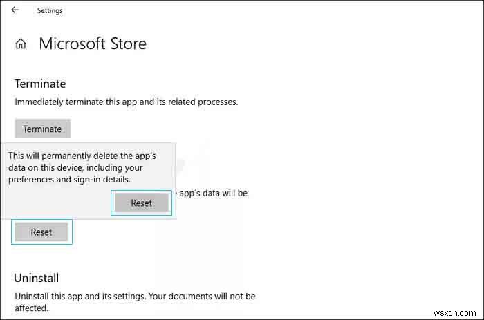 Microsoft Store काम नहीं कर रहा है Windows 10