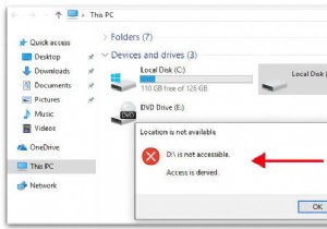 डिस्क D:पहुंच योग्य नहीं है। विंडोज 10 पर पहुंच निषेध है