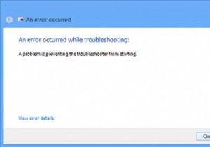 एक समस्या समस्या निवारक को Windows 10 को प्रारंभ करने से रोक रही है