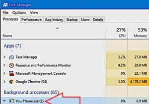 YourPhone.exe Windows 10 क्या है और क्या आप इसे अक्षम कर सकते हैं