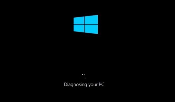 Windows 10 आपके पीसी के निदान पर अटका हुआ है