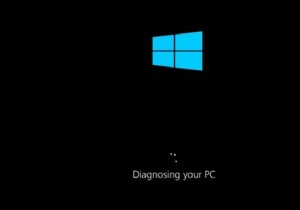 Windows 10 आपके पीसी के निदान पर अटका हुआ है