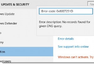 विंडोज 10 एक्टिवेशन एरर को कैसे ठीक करें 0x8007251D 