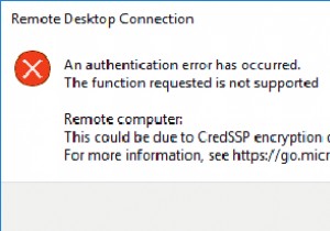 CredSSP के कारण RDP प्रमाणीकरण त्रुटि को कैसे ठीक करें