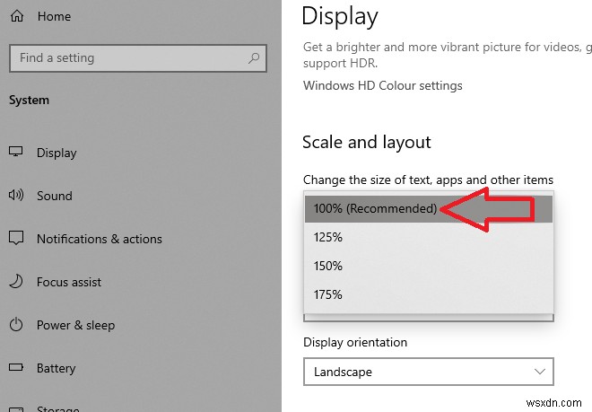 Windows 10 में टेक्स्ट का आकार कैसे बदलें