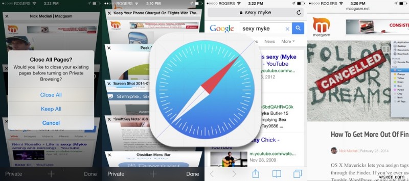 IOS 7 . में एक बार में सभी सफारी टैब कैसे बंद करें 