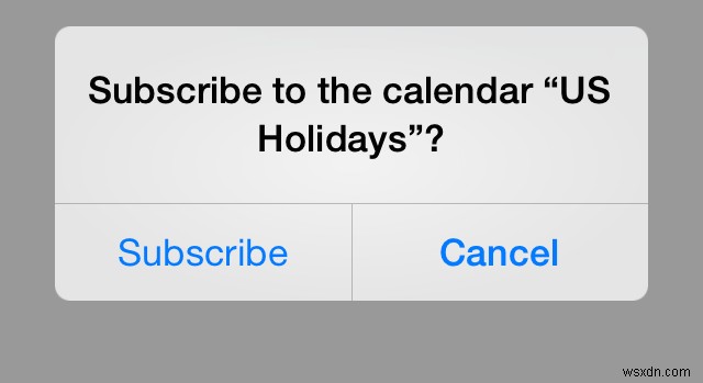यहां बताया गया है कि iOS के लिए Calendar.app में अमेरिकी छुट्टियां कैसे पाएं