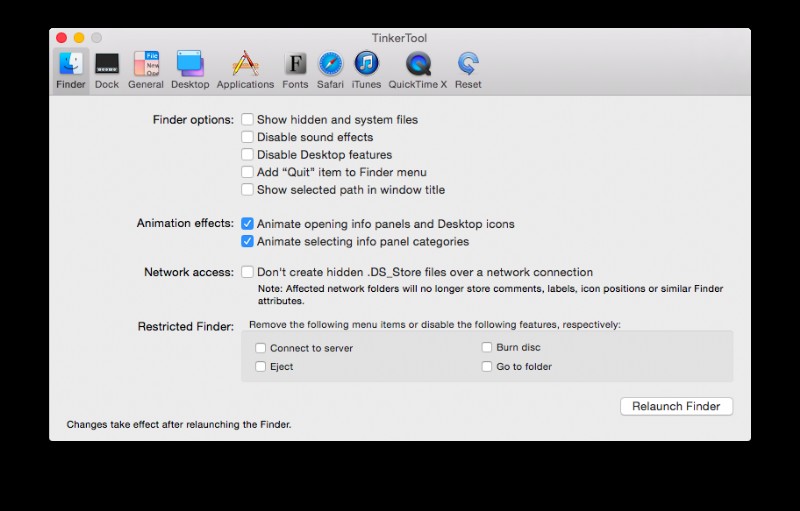 OS X टिप्स के 31 दिन:Tinkertool के साथ हिडन OS X सेटिंग्स प्राप्त करें 