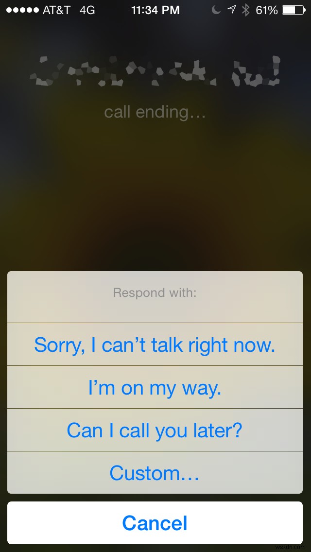30 दिनों की iOS युक्तियाँ:अनुत्तरित कॉलों का एक टेक्स्ट संदेश के साथ जवाब दें