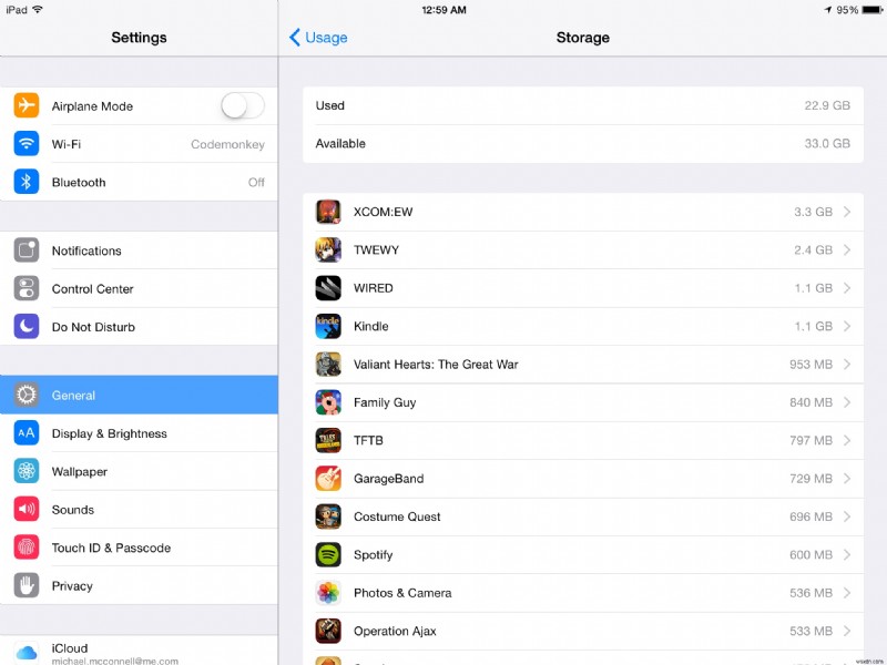 30 दिनों की iOS युक्तियाँ:देखें कि आपके ऐप्स कितने संग्रहण स्थान का उपयोग करते हैं