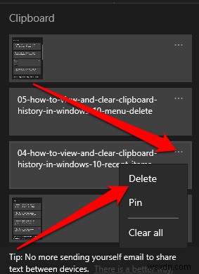 Windows 10 में क्लिपबोर्ड इतिहास कैसे देखें और मिटाएं