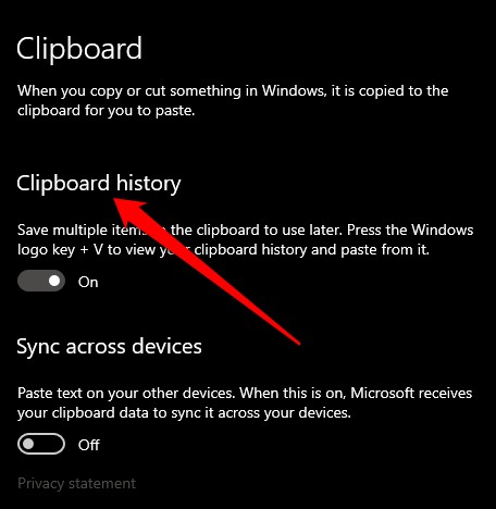 Windows 10 में क्लिपबोर्ड इतिहास कैसे देखें और मिटाएं