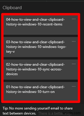 Windows 10 में क्लिपबोर्ड इतिहास कैसे देखें और मिटाएं