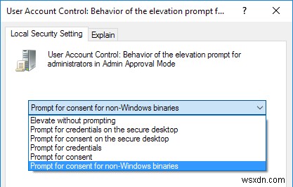 बदलें कि कैसे Windows व्यवस्थापक अनुमोदन मोड के लिए संकेत देता है 