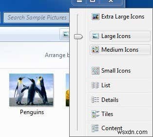 चित्रों के लिए Windows Explorer डिफ़ॉल्ट थंबनेल आकार कैसे बढ़ाएं