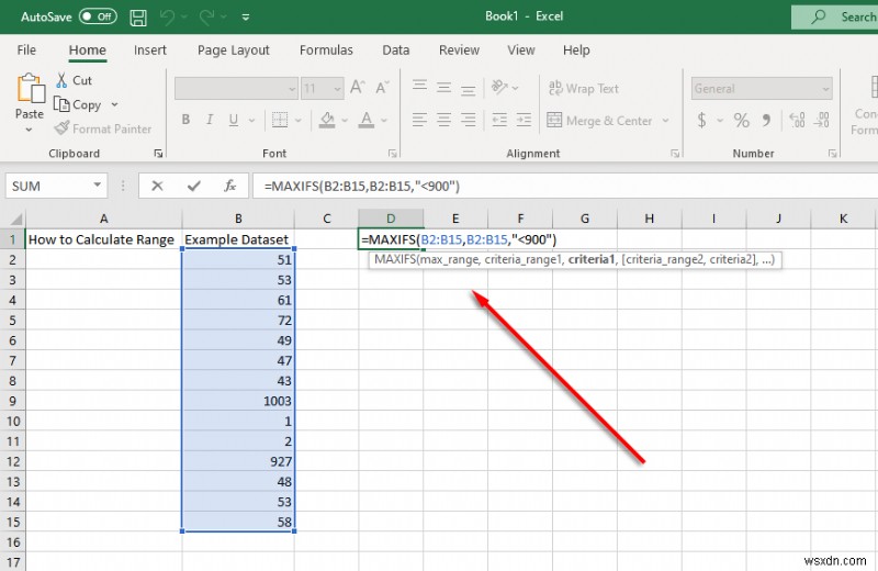 Excel में रेंज कैसे खोजें और गणना कैसे करें