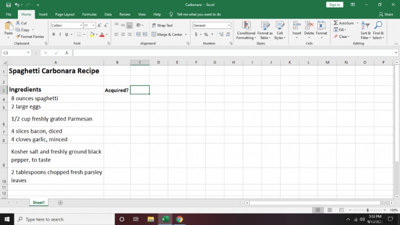 Excel में चेकलिस्ट कैसे बनाएं