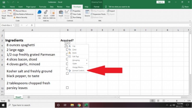 Excel में चेकलिस्ट कैसे बनाएं