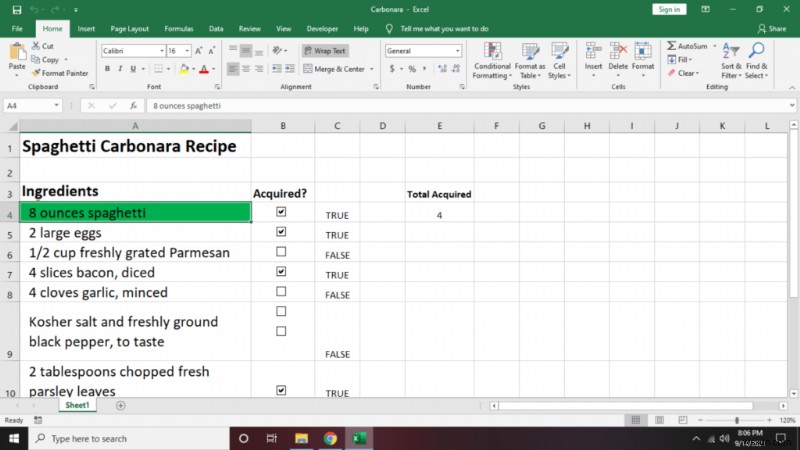 Excel में चेकलिस्ट कैसे बनाएं