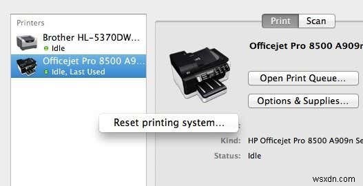 OS X पर  प्रिंटर के लिए सॉफ़्टवेयर स्थापित नहीं कर सकता  को ठीक करें