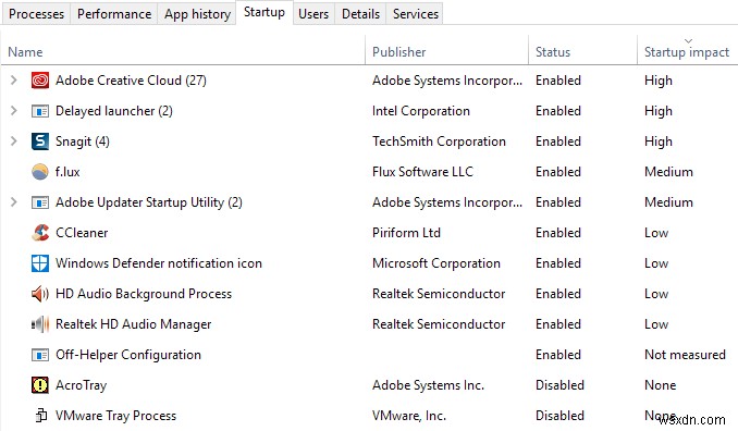 Windows 10 में 100% डिस्क उपयोग की समस्या का निवारण करें