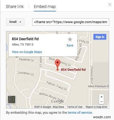 Google मैप के ड्राइविंग निर्देश को अपनी वेबसाइट में जोड़ें