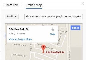 Google मैप के ड्राइविंग निर्देश को अपनी वेबसाइट में जोड़ें