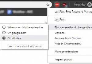 Chrome एक्सटेंशन की अनुमतियां बदलें