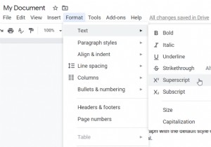 Google डॉक्स में सबस्क्रिप्ट और सुपरस्क्रिप्ट कैसे करें