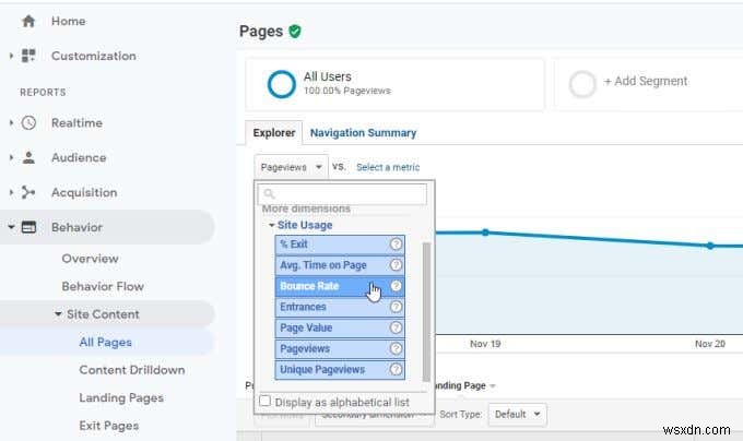 Google Analytics में मीट्रिक और आयाम क्या है?