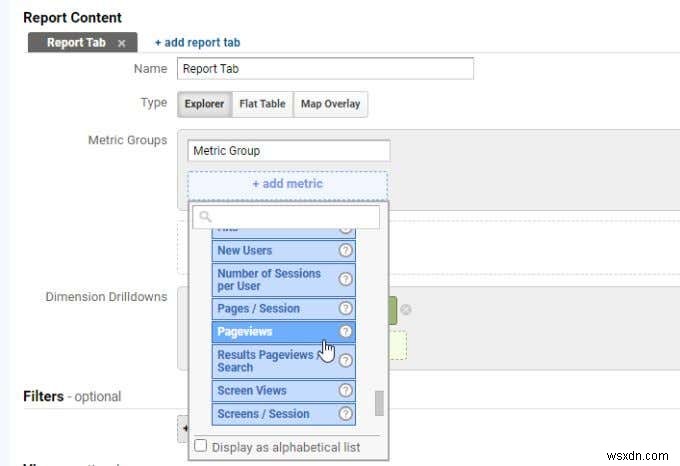 Google Analytics में मीट्रिक और आयाम क्या है?