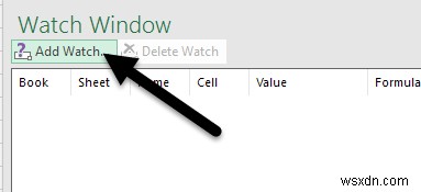 कार्यपुस्तिका में महत्वपूर्ण सेल की निगरानी के लिए एक्सेल वॉच विंडो का उपयोग करें