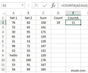 Excel में डेटा को सारांशित करने के लिए सारांश फ़ंक्शन का उपयोग करें