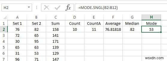 Excel में डेटा को सारांशित करने के लिए सारांश फ़ंक्शन का उपयोग करें