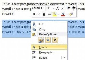 वर्ड में टेक्स्ट छिपाएं और हिडन टेक्स्ट दिखाएं