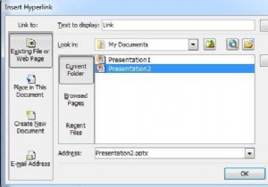अन्य PowerPoint प्रस्तुतियों में विशिष्ट स्लाइड्स से लिंक करें