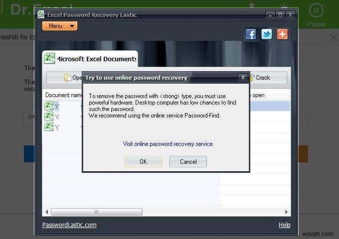 भूले हुए एक्सेल एक्सएलएस पासवर्ड को कैसे निकालें, क्रैक करें या तोड़ें 