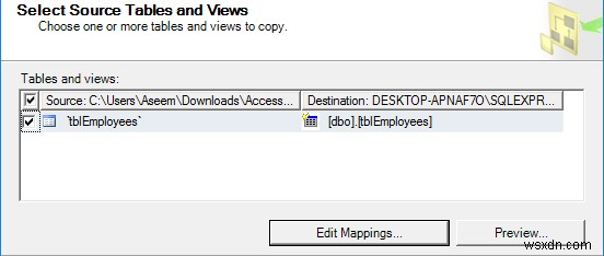 MS Access से डेटा को SQL सर्वर डेटाबेस में माइग्रेट करें