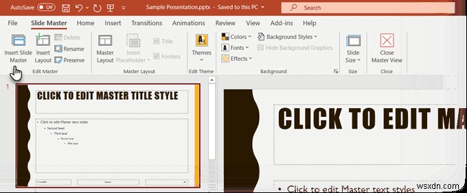 Microsoft PowerPoint में स्लाइड मास्टर को कैसे मास्टर करें