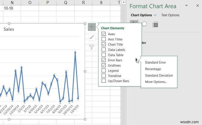 Excel में एरर बार्स कैसे जोड़ें